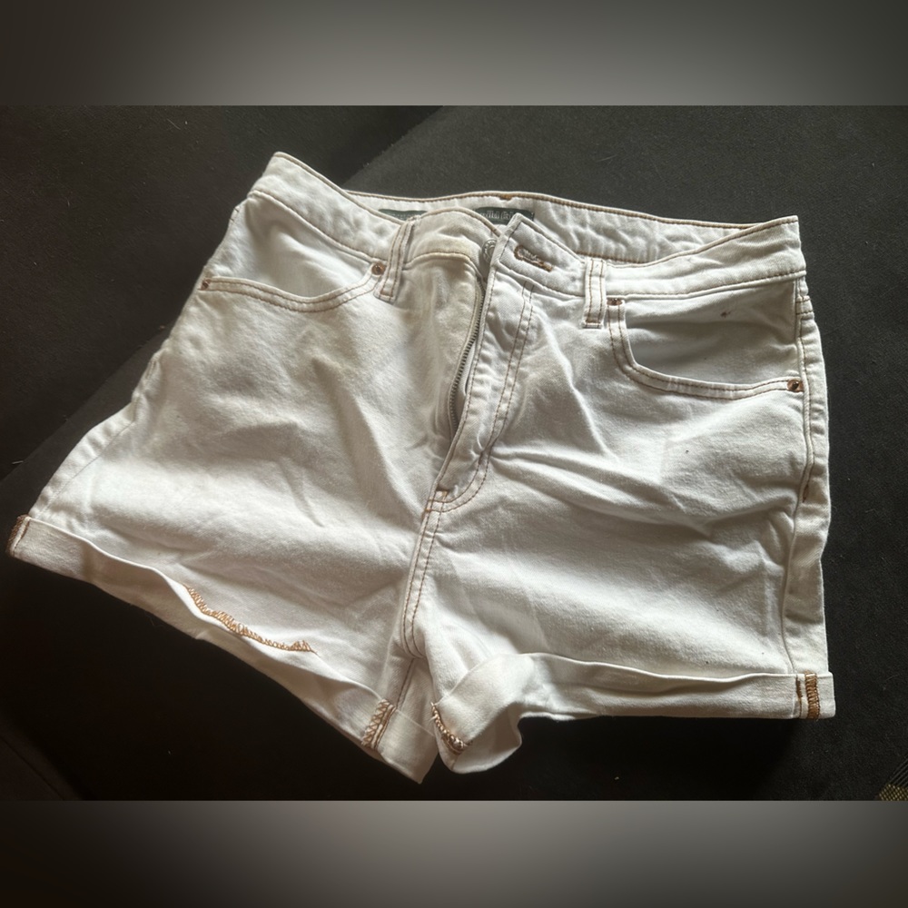 Wild Fable Highest Rise Shorts White and Tan